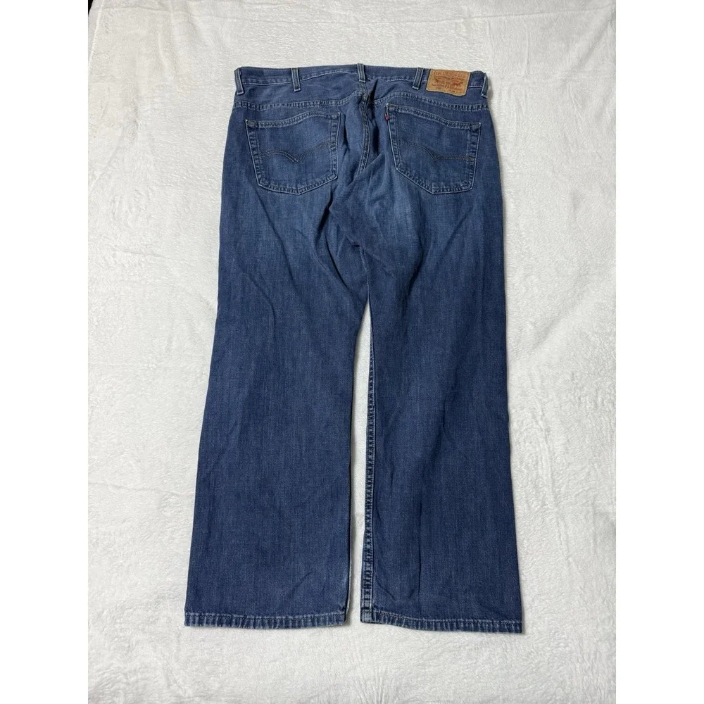 Levis 569 Jeans Mens 39x28 Blue Loose Straight Mid Rise Medium Wash‎